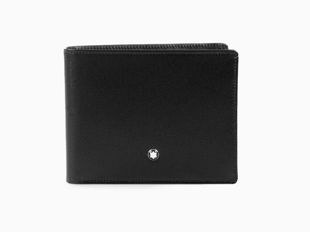Montblanc Meisterstück Wallet, Black, Leather, Jacquard, 6 Cards, 14548