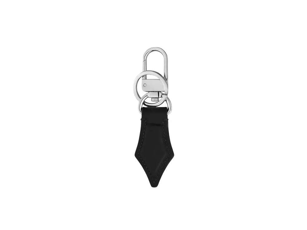 Montblanc Meisterstück Nib Key ring, Metal, Leather, Black, 220436