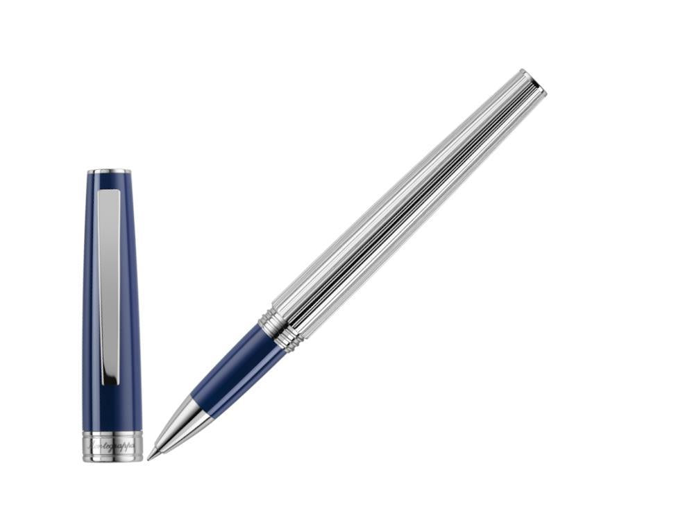 Montegrappa Armonia Duetto Rollerball pen, Steel, Blue, ISA1MRAB