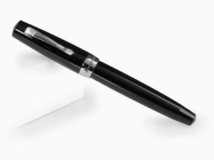 Montegrappa Elmo 02 Jet Black Fountain Pen, Black Resin, ISE2R-AC