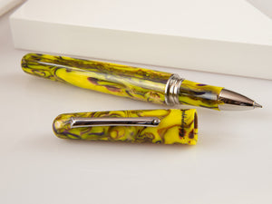 Montegrappa Elmo Fantasy Blooms Iris Yellow Rollerball pen, ISEORRAY