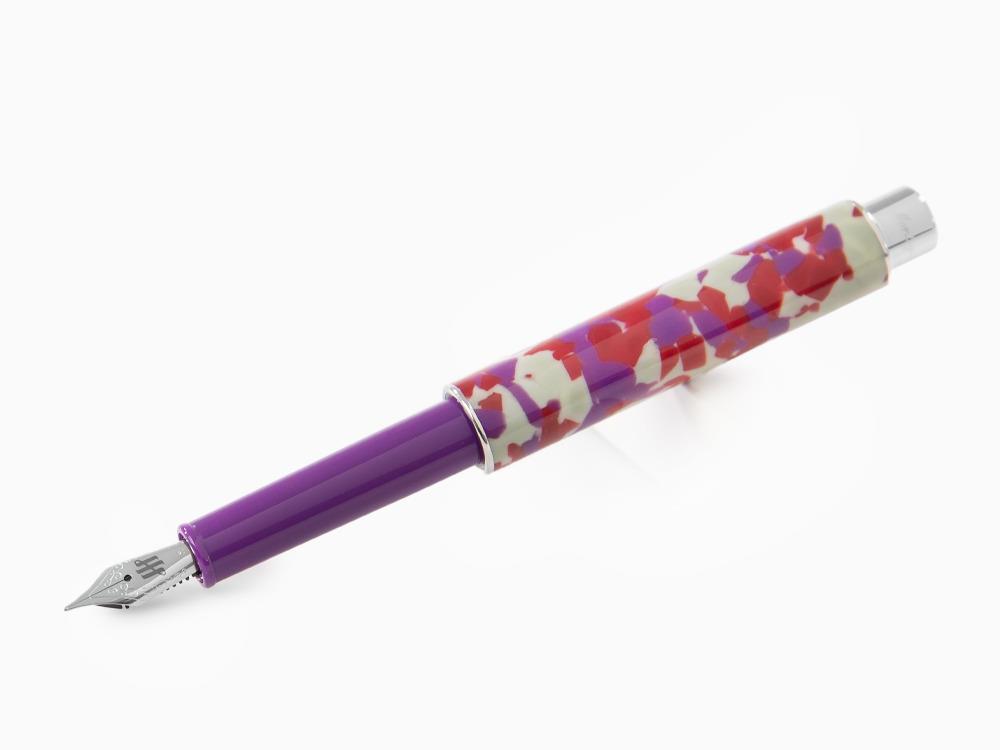 Montegrappa Gnomo Obsession Midnight Fountain Pen, Purple, ISGNO-AL