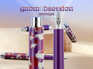 Montegrappa Gnomo Obsession Midnight Fountain Pen, Purple, ISGNO-AL