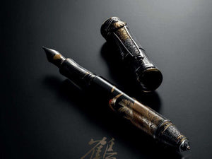Montegrappa Kitcho Crane Fountain Pen, Silver, Limited Edition, ISKIN-07