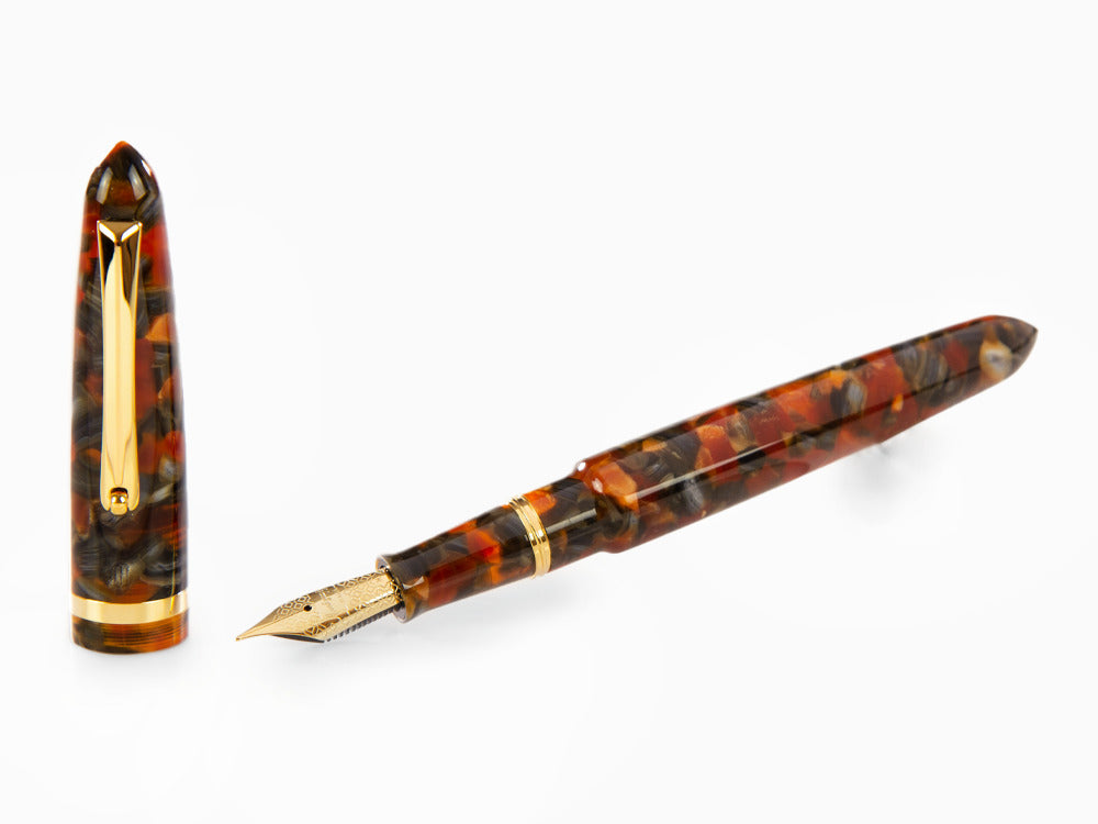 Montegrappa Venetia Plume Agate Fountain Pen, Stainless Steel, ISVEN_AJ