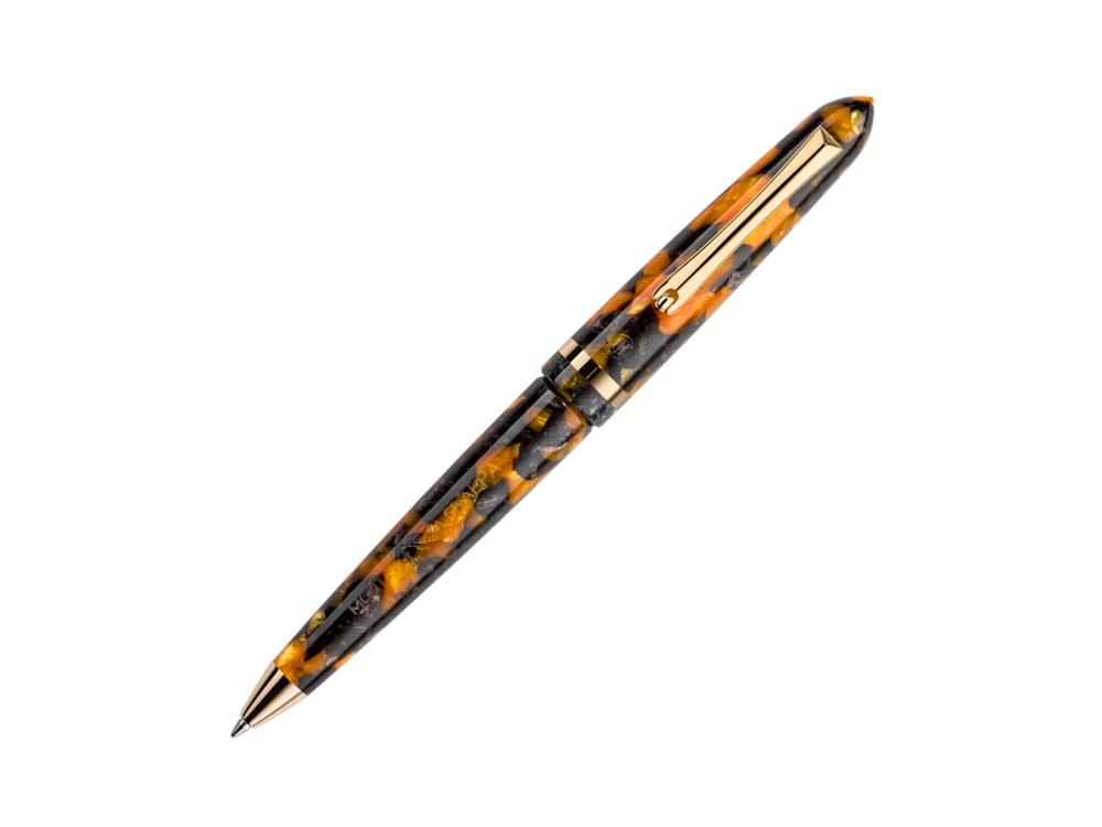 Montegrappa Venetia Havana Amber Ballpoint pen, Amber, Gold plated, ISVENBAO