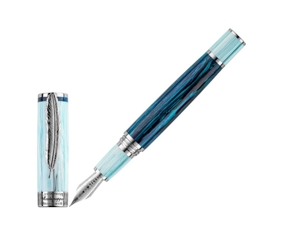 Montegrappa Wild Arctic Fountain Pen, Blue, Limited Edition, ISWDR-AA