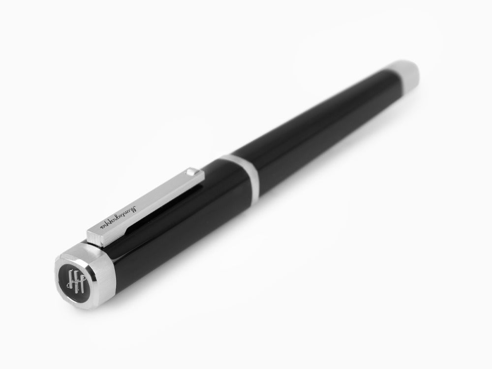 Montegrappa Quattro Fountain Pen, Palladium, 14k Gold Flex, ISZ4I-XP