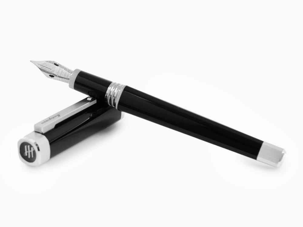 Montegrappa Quattro Fountain Pen, Palladium, 14k Gold Flex, ISZ4I-XP
