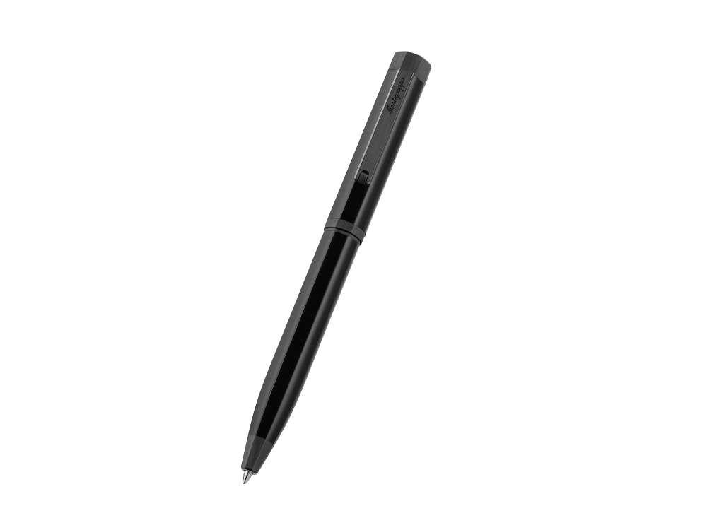 Montegrappa Otto Ballpoint pen, Acrylic Resin, Black, PVD, ISZ8IBIC