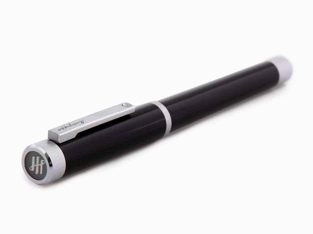 Montegrappa Zero Fountain Pen, Black Resin, 14k Gold Flex, ISZEI-XP