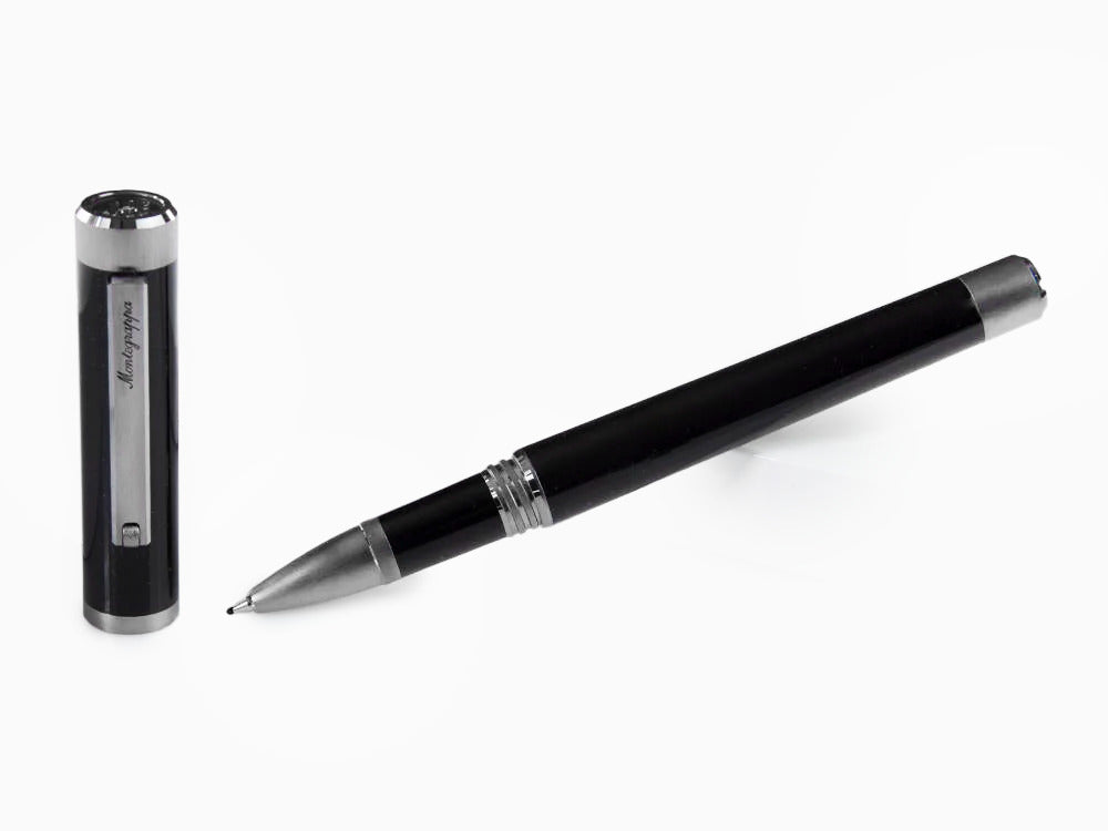 Montegrappa Zero Rollerball pen, Black Resin, Ultra Black, ISZEIRIC