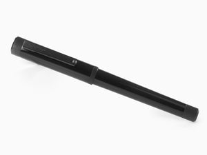 Montegrappa Zero Rollerball pen, Black Resin, Ultra Black Ruthenium. ISZETRBC