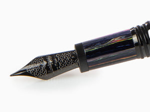 Montegrappa Zero Zodiac Aquarius Fountain Pen, Steel, ISZEZ-IC-V1