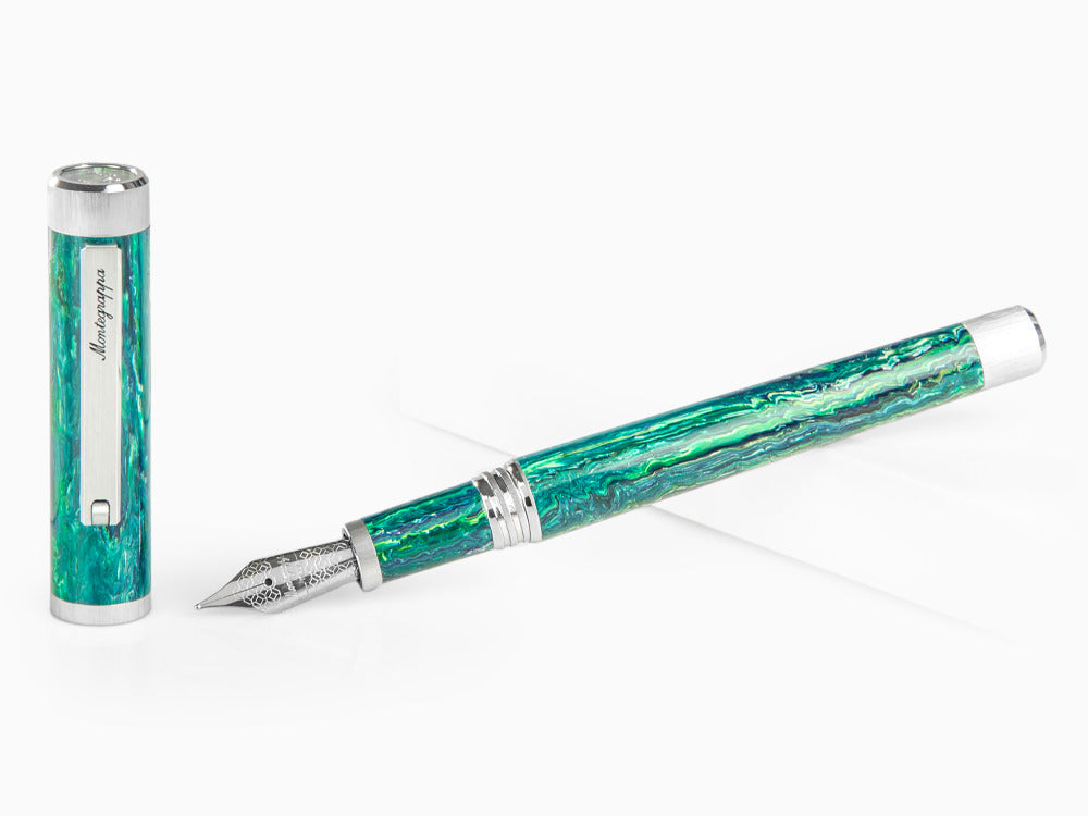 Montegrappa Zero Zodiac Sagittarius Fountain Pen, Steel, ISZEZ-IP-G10