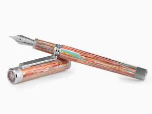 Montegrappa Zero Zodiac Pisces Fountain Pen, Steel, ISZEZ-IP-S2