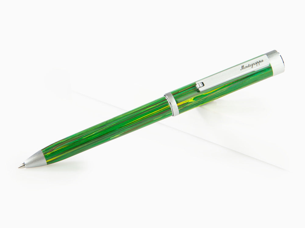 Montegrappa Zero Zodiac Virgo Ballpoint pen, Green, Stainless Steel, ISZEZBIP-G8