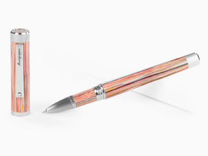 Montegrappa Zero Zodiac Pisces Rollerball pen, Pink, Steel, ISZEZRIP-S2