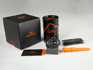 Montjuic Standard Quartz Watch, Stainless Steel 316L, Black, 43 mm, MJ1.0101.B