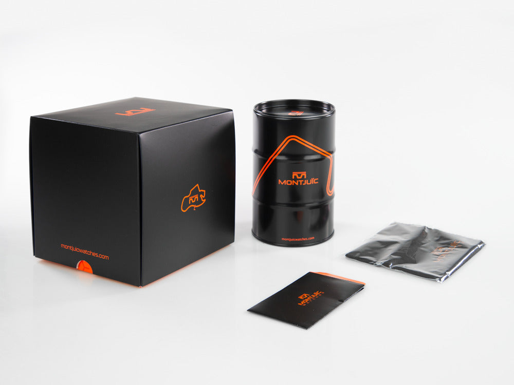 Montjuic Standard SS Quartz Watch, Stainless Steel, Black, 43 mm, MJ1.0102.S