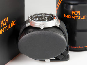 Montjuic Elegance Quartz Watch, Stainless Steel 316L, Black, 43 mm, MJ1.0103.S