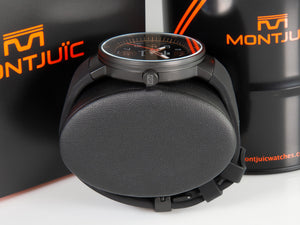 Montjuic Elegance Quartz Watch, Stainless Steel 316L, Black, 43 mm, MJ1.0507.B