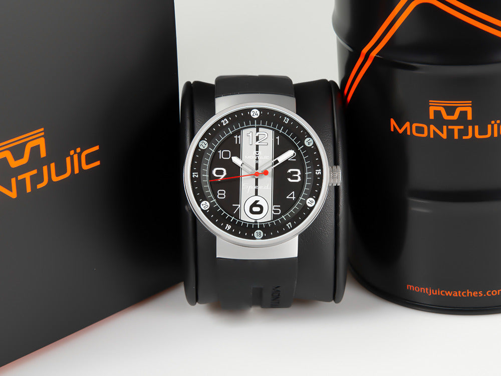 Montjuic Sport Quartz Watch, Stainless Steel 316L, Black, 43 mm, MJ1.0903.S