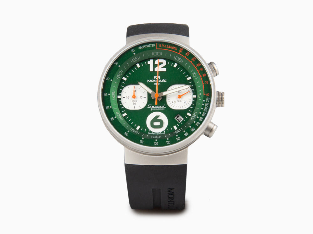 Montjuic Speed Chronograph Quartz Watch, Green, 45 mm, MJ2.0404.S