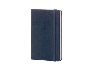 Moleskine Hard cover Notebook, Large (13 x 21 cm), Plain, Blue, 240 pages