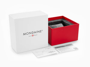 Mondaine SBB Classic Quartz watch, polished stainless , Mineral crystal, 30mm