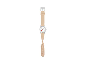 Mondaine Classic Quartz Watch, White, 30 mm, Fabric strap, A658.30323.17SBK