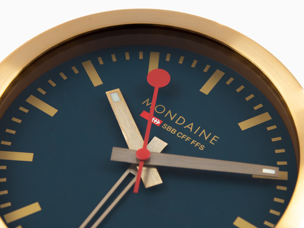 Mondaine Clocks Quartz Watch, Aluminium, Blue, 12.5 cm, A997.MCAL.46SBG