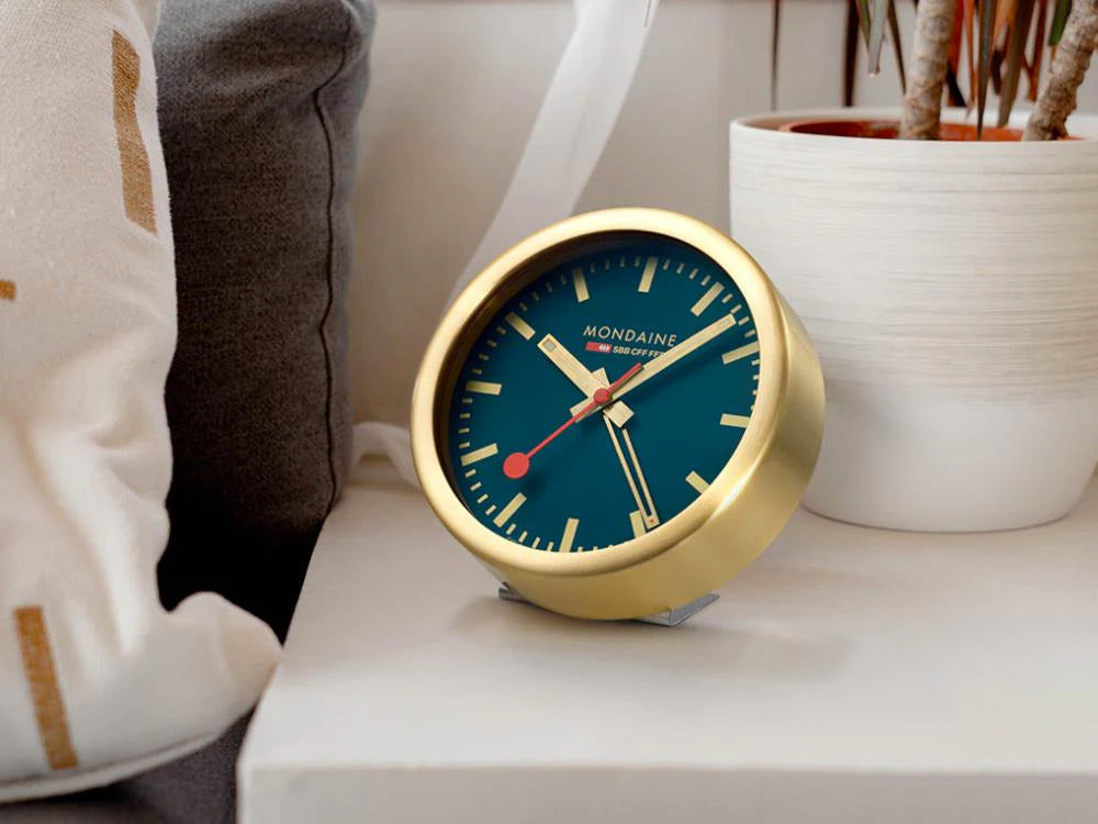 Mondaine Clocks Quartz Watch, Aluminium, Blue, 12.5 cm, A997.MCAL.46SBG
