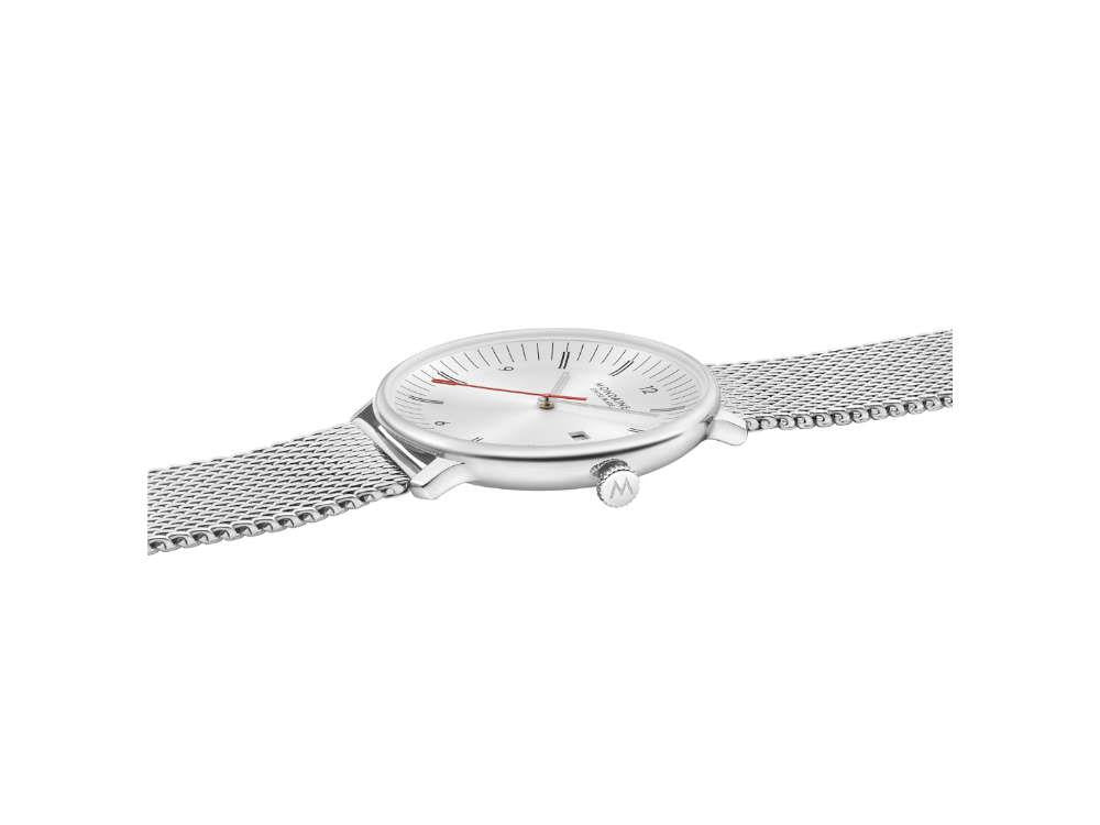 Mondaine Doppio Quartz Watch, White, 41 mm, MLE.41210.SM