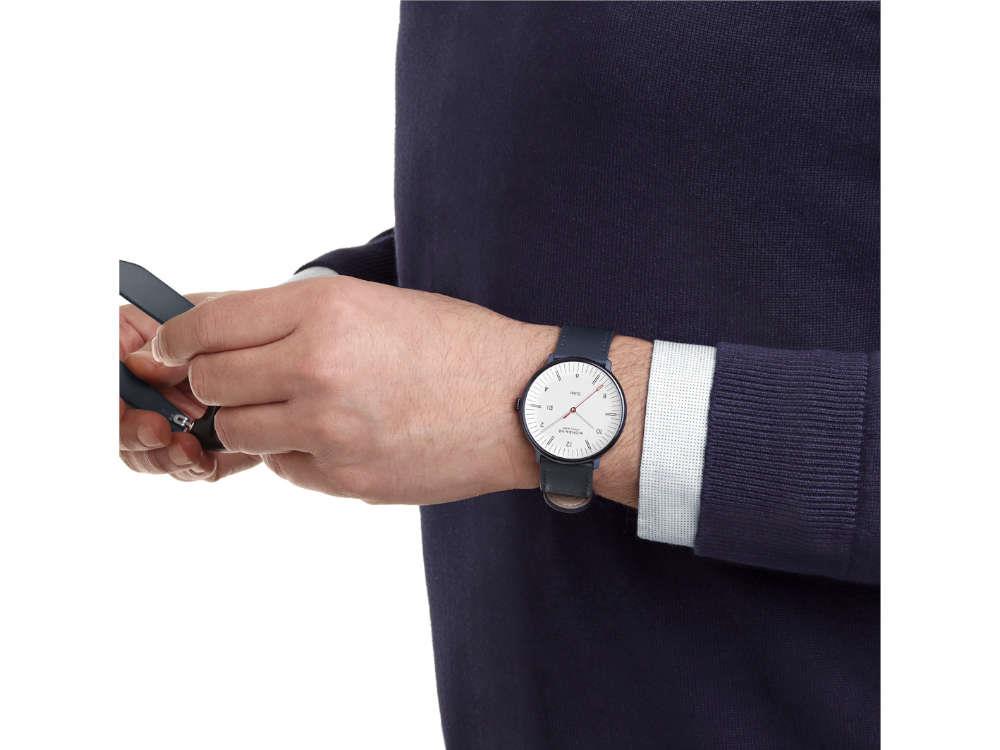 Mondaine Doppio IP Solar Quartz Watch, White, 41 mm, MLE.41910.LQV