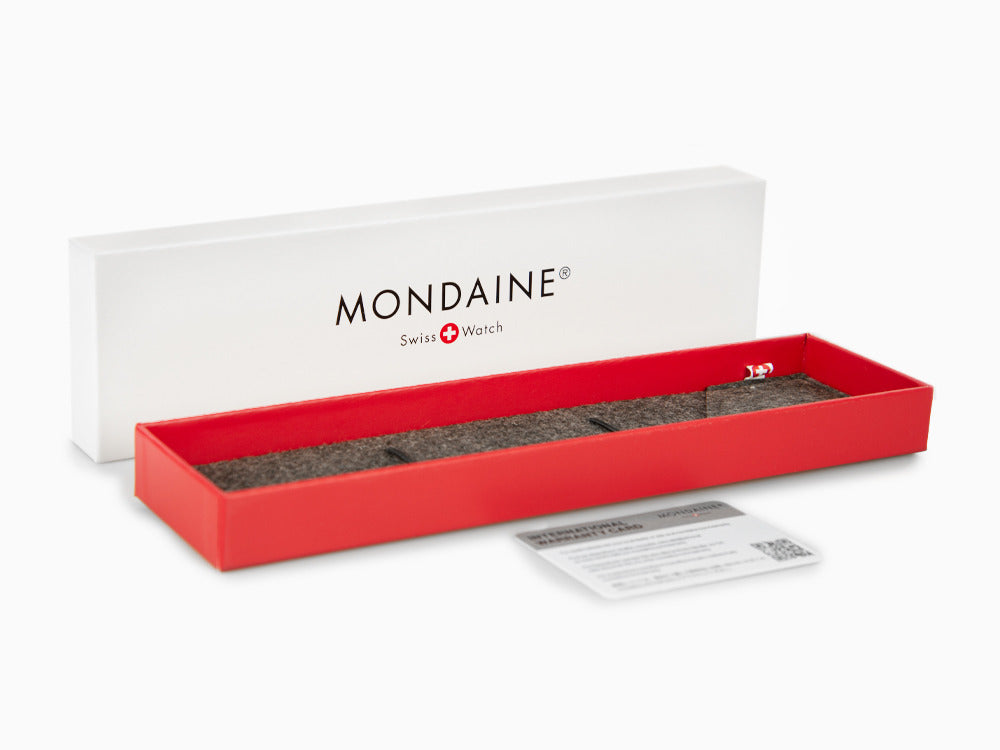 Mondaine SBB Evo2 Quartz Watch, White, 30mm, Leather strap, MSE.30110.LB