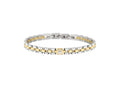 Maserati Gioielli Bracelet, Steel, Silver and Gold, Gold plated, JM320AST09