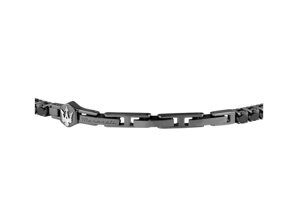 Maserati Gioielli Tennis Bracelet, Steel, Gun metal, JM425AVC08