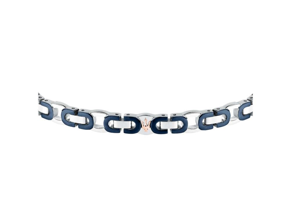 Maserati Gioielli Iconic Bracelet, Steel, Blue, JM425AVD96