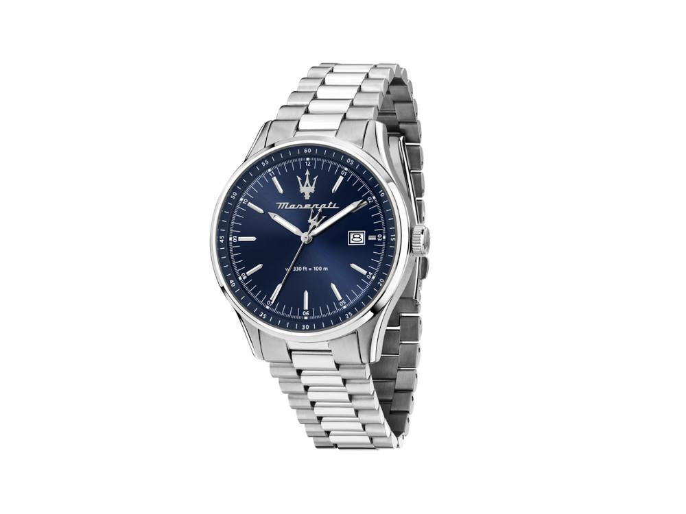 Maserati Successo Quartz Watch, Blue, 42 mm, Mineral crystal R8853124004