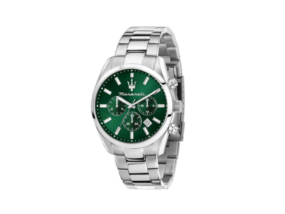 Maserati Attrazione Quartz Watch, Green, 43 mm, Mineral crystal, R8853151011