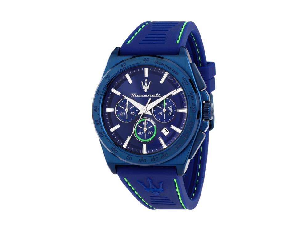 Maserati Velocitá Quartz Watch, Blue, 43 mm, R8871606007
