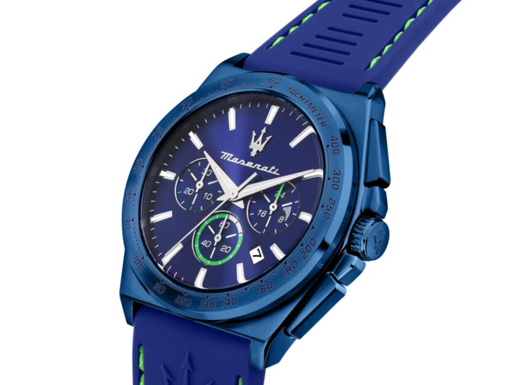 Maserati Velocitá Quartz Watch, Blue, 43 mm, R8871606007