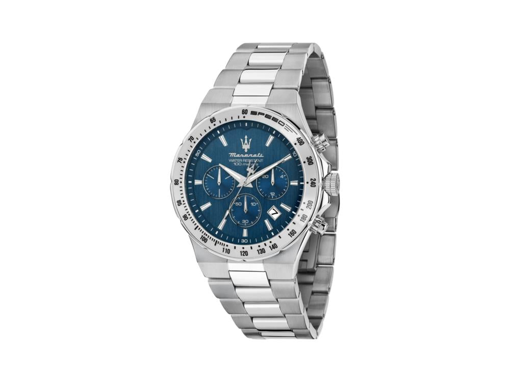 Maserati Sfida Quartz Watch, Blue, 41 mm, Mineral crystal, R8873640029
