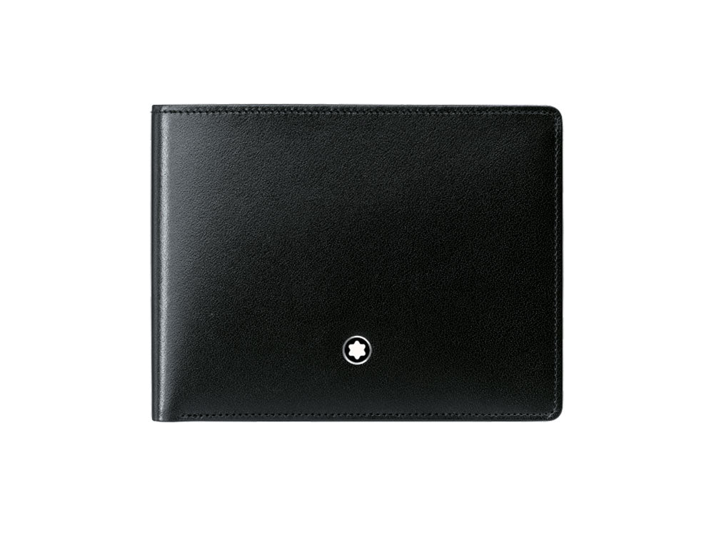 Montblanc Meisterstück Wallet, Black, Leather, Jacquard, 6 Cards, 14548