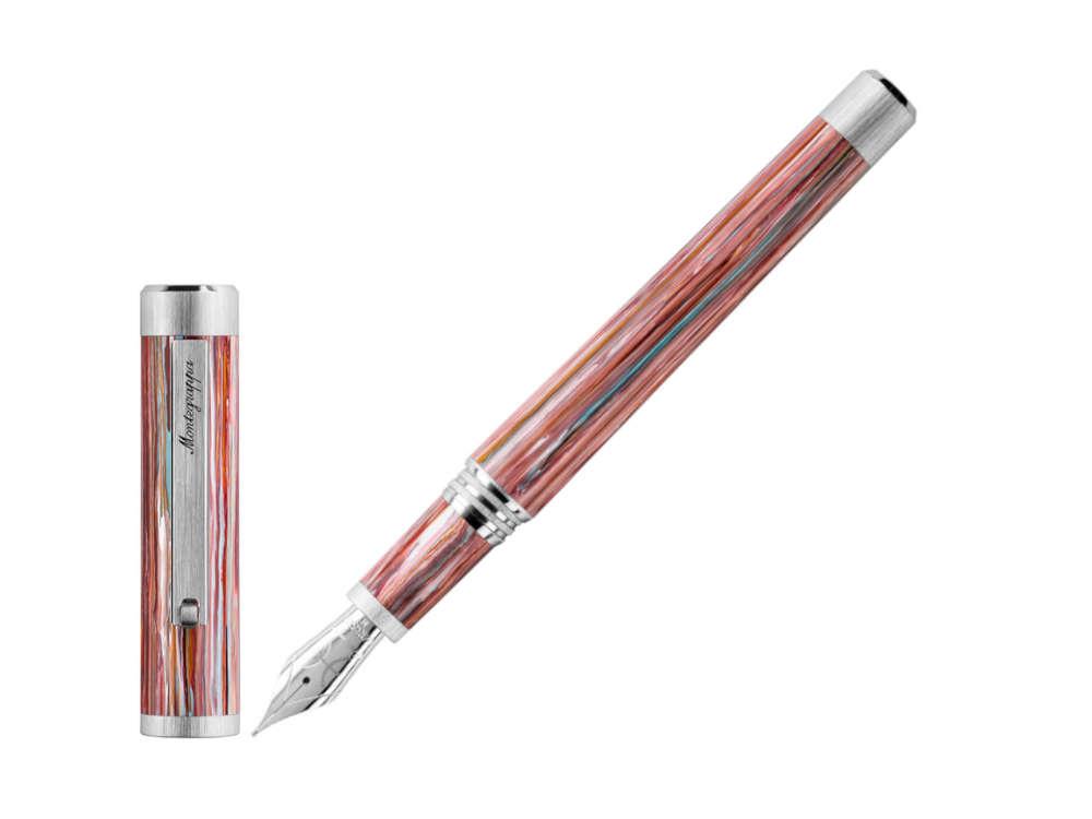 Montegrappa Zero Zodiac Pisces Fountain Pen, Pink, 14k Gold, ISZEZ-4P-S2