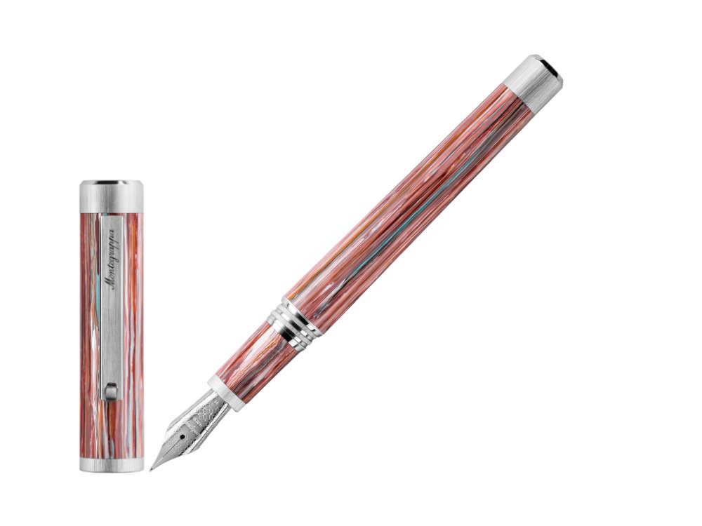 Montegrappa Zero Zodiac Pisces Fountain Pen, Steel, ISZEZ-IP-S2