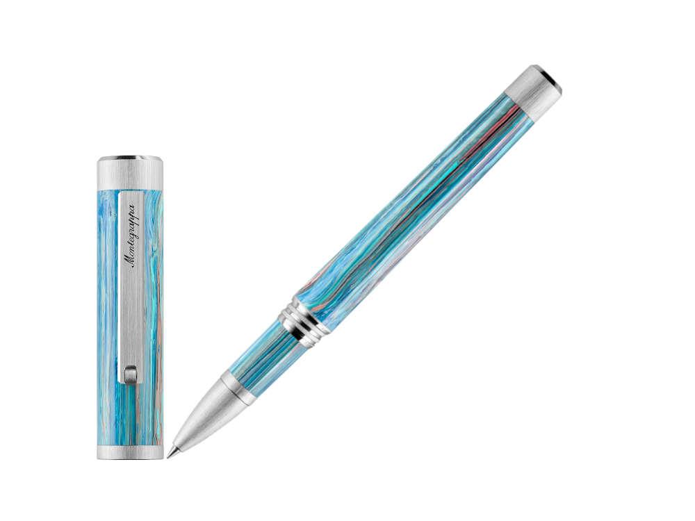 Montegrappa Zero Zodiac Taurus Rollerball pen, Montegrappite, Blue, ISZEZRIP-A1