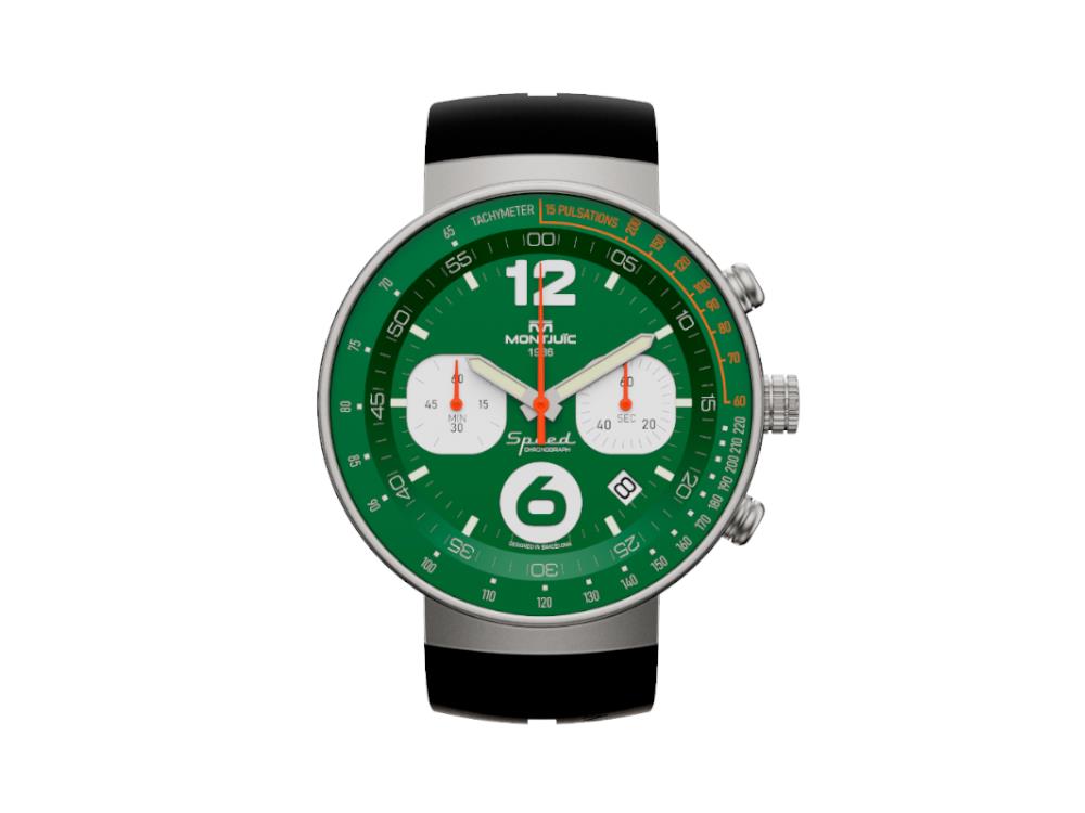 Montjuic Speed Chronograph Quartz Watch, Green, 45 mm, MJ2.0404.S