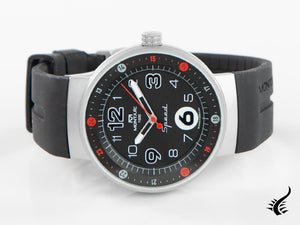 Montjuic Standard SS Quartz Watch, Stainless Steel, Black, 43 mm, MJ1.0102.S